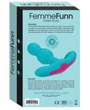 Femme Funn Plug Vibrating Butt Plug - Turquoise
