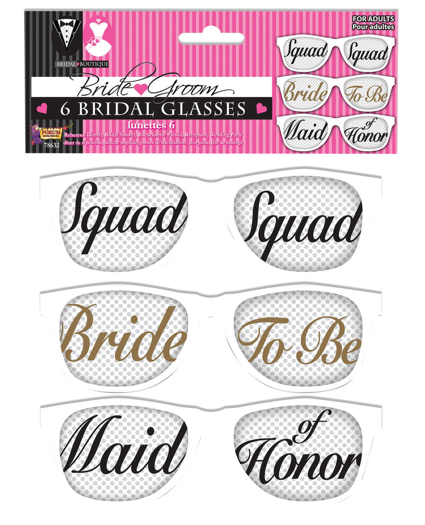 Bridal Boutique Mesh Glasses - Set of 6