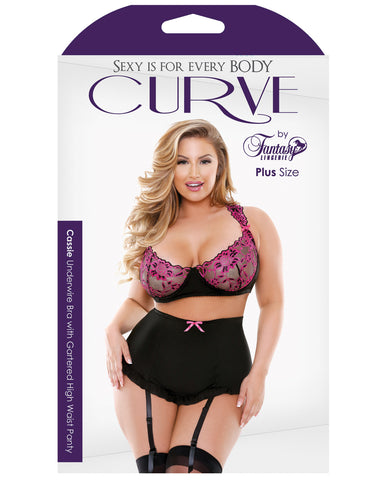 Curve Cassie Underwire Bra w/Gartered Skirt & Panty
