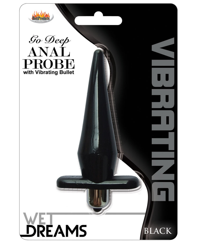 Wet Dreams Anal Probe w-Bullet - Black