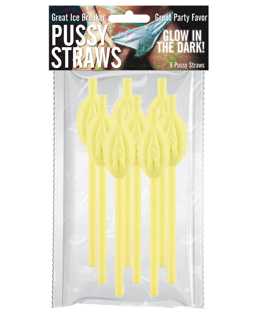 Pussy Straws - Glow-in-the-Dark Pack of 8