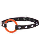 The 9's Orange is the New Black Blow Gag Open Mouth Leather Gag