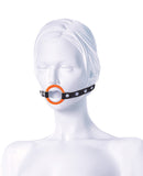 The 9's Orange is the New Black Blow Gag Open Mouth Leather Gag