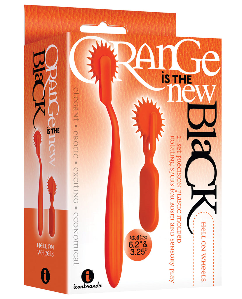The 9's Orange is the New Black Hell On Wheels 2pc Wartenberg Wheel Set