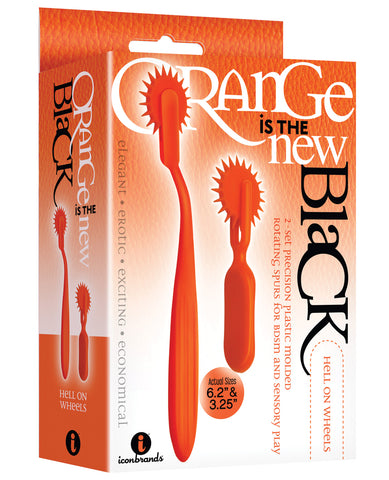 The 9's Orange is the New Black Hell On Wheels 2pc Wartenberg Wheel Set