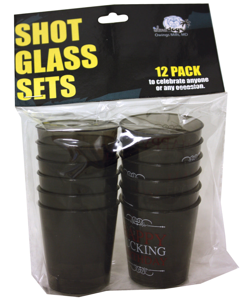Happy Fucking Birthday Shot Glass Set - Pack of 12