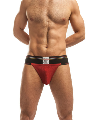 Jack Adams Rugger Jockstrap Red-Black LG