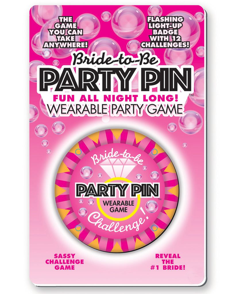 Bride to Be Wearable Party Pin Game