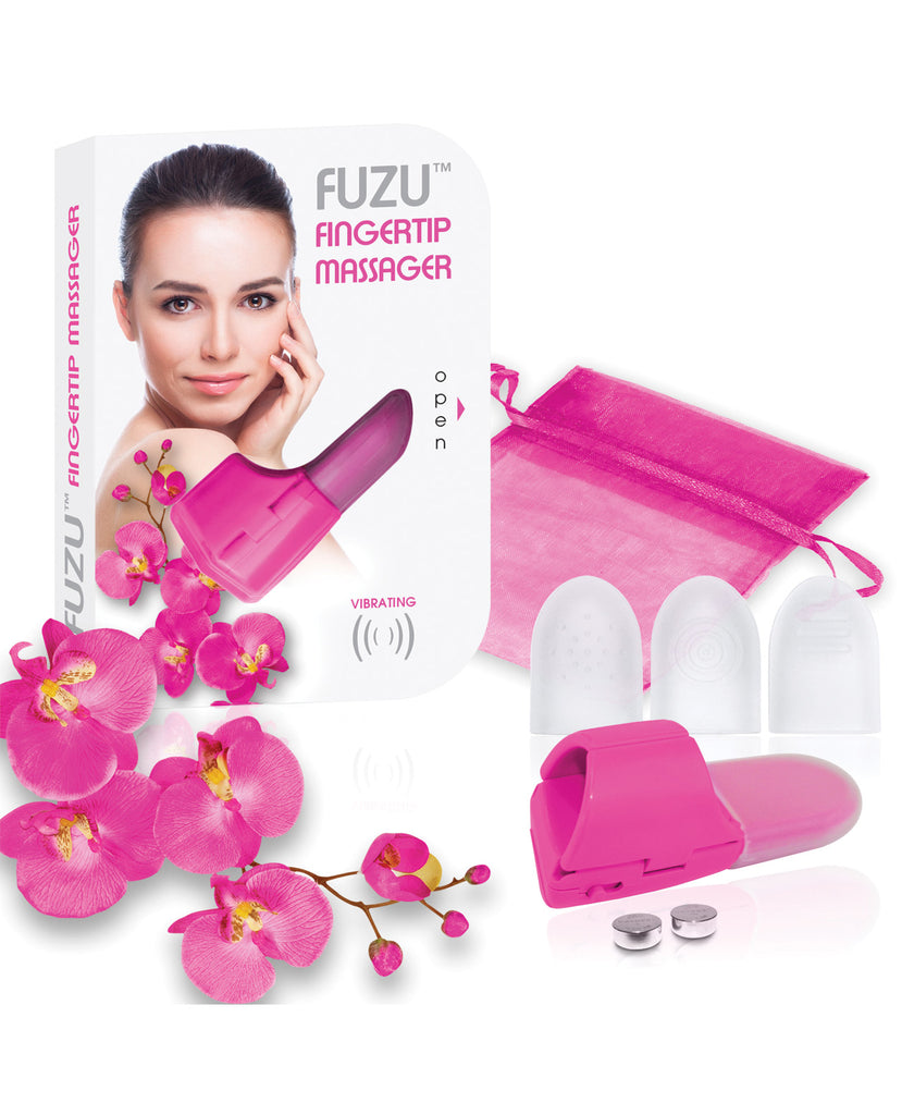 New Fuzu Fingertip Massager - Neon Pink