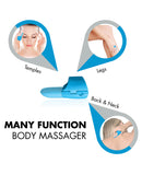 New Fuzu Fingertip Massager - Neon Blue
