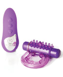 Sensuelle Remote Control Rechageable Bullet Ring - Purple