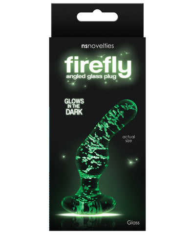 Firefly Clear Glass Plug Angled - Glow