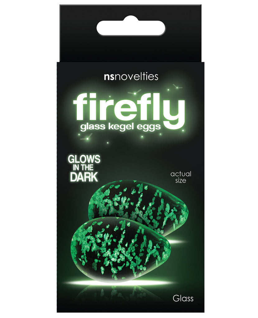 Firefly Clear Glass Kegel Eggs - Glow