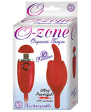 O-Zone USB Rechargeable Orgasmic Tongue Vibe - 10 Function Red