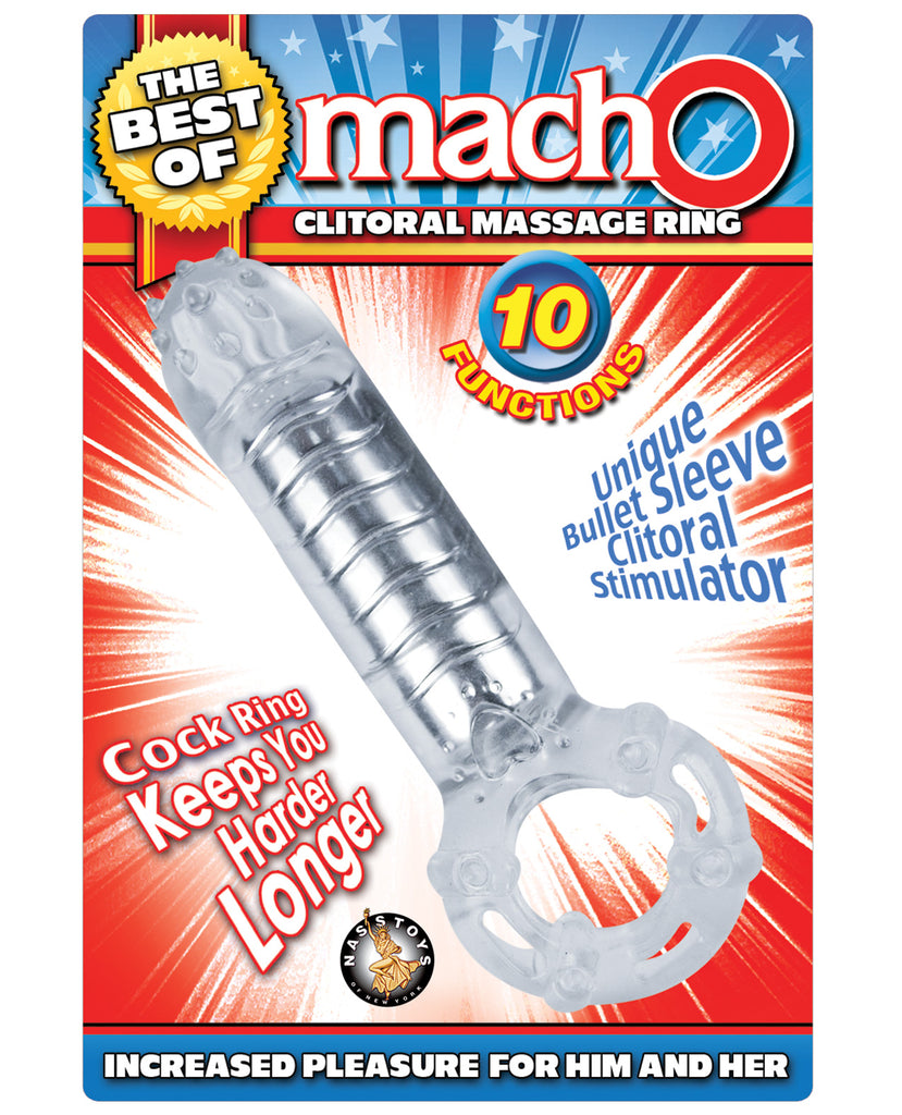 MachO Clitoral Massage Ring - Clear