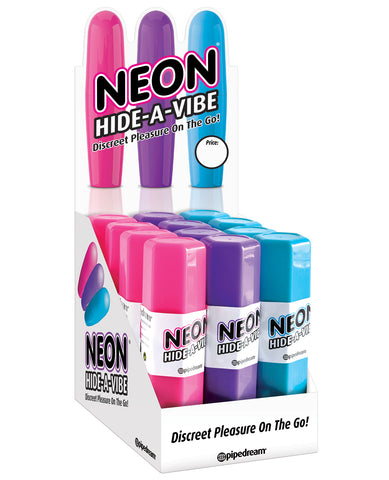 Neon Luv Touch Hide A Vibe Display - Asst. Colors Box of 12