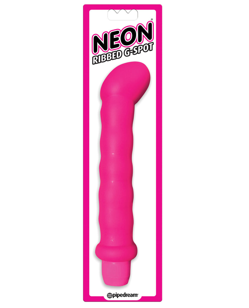 Neon Luv Touch Ribbed G Spot Vibe - Pink