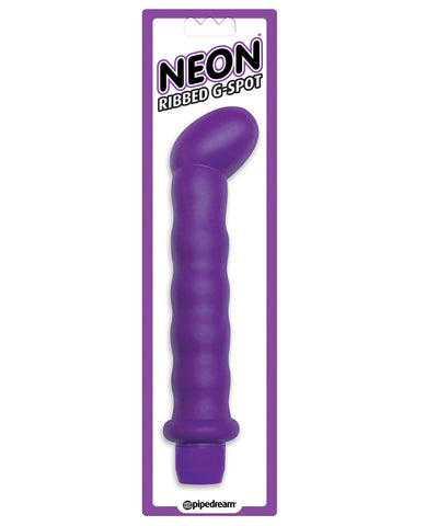 Neon Luv Touch Ribbed G Spot Vibe - Purple