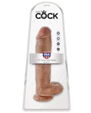 King Cock 11" Cock w-Balls - Tan