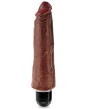 King Cock  8" Vibrating Stiffy - Brown