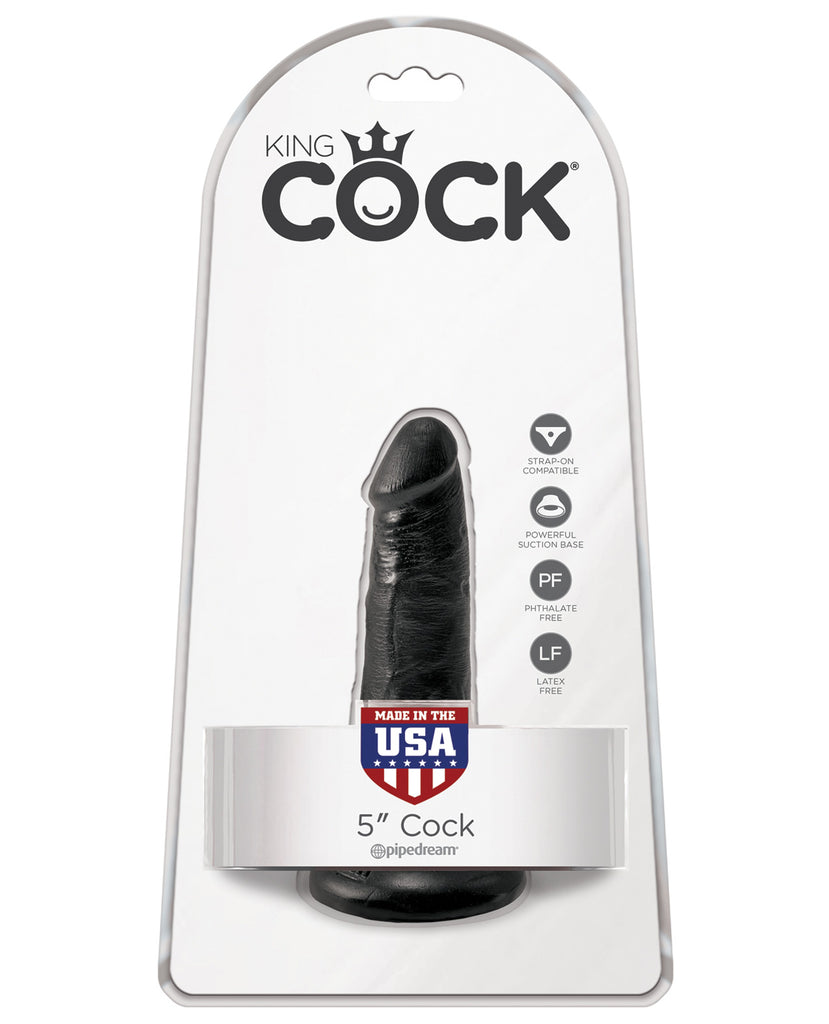King Cock 5" Cock - Black