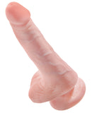 King Cock 6" Cock w-Balls - Flesh