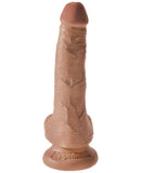 King Cock 6" Cock w-Balls - Tan