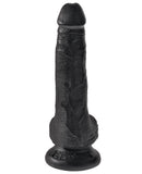 King Cock 6" Cock w-Balls - Black