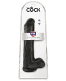 King Cock 13" Cock w-Balls - Black