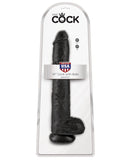 King Cock 14" Cock w-Balls - Black