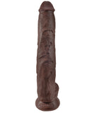 King Cock 14" Cock w-Balls - Brown