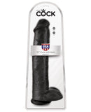 King Cock 15" Cock w-Balls - Black