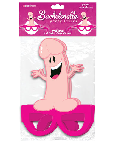 Bachelorette Party Favors Party Pecker Glasses - Pack of 8
