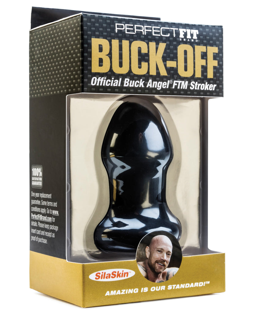 Perfect Fit Buck OFF Buck Angel FTM Stroker - Black