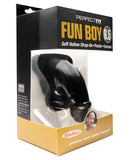 Perfect Fit Buck Angel Fun Boy Soft Hollow 6.5" Strap On Packer - Black