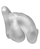 Perfect Fit Buck Angel Fun Boy Soft Hollow 6.5" Strap On Packer - Clear