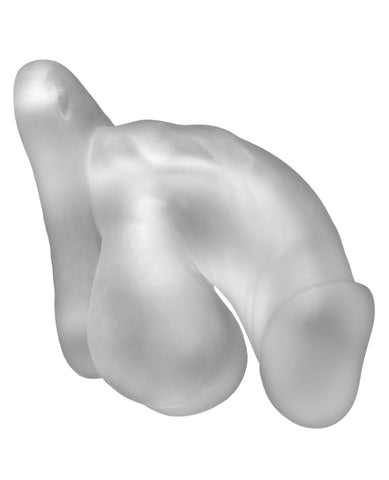 Perfect Fit Buck Angel Fun Boy Soft Hollow 6.5" Strap On Packer - Clear