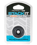 Perfect Fit Stackit Cock Ring - Black