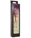Bijoux de Nip Clit Clamp Double Loop w-Pearl & Purple Beads