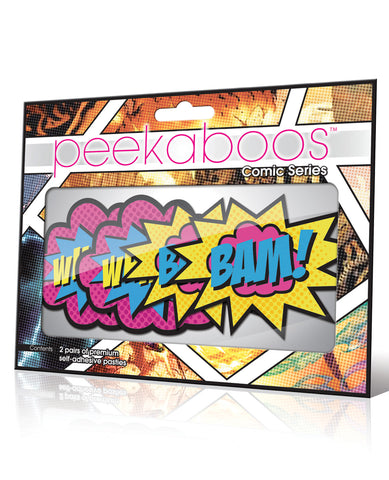 Peekaboos Wham-Bam Superhero Pasties - 2 Pair