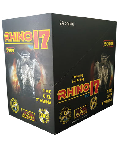 Rhino 17 Plus 5000 Display - 1 Capsule Blister Box of 24