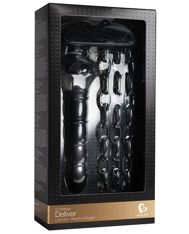 Lust Linx Deliver Silicone Flail - 10 Speed Black