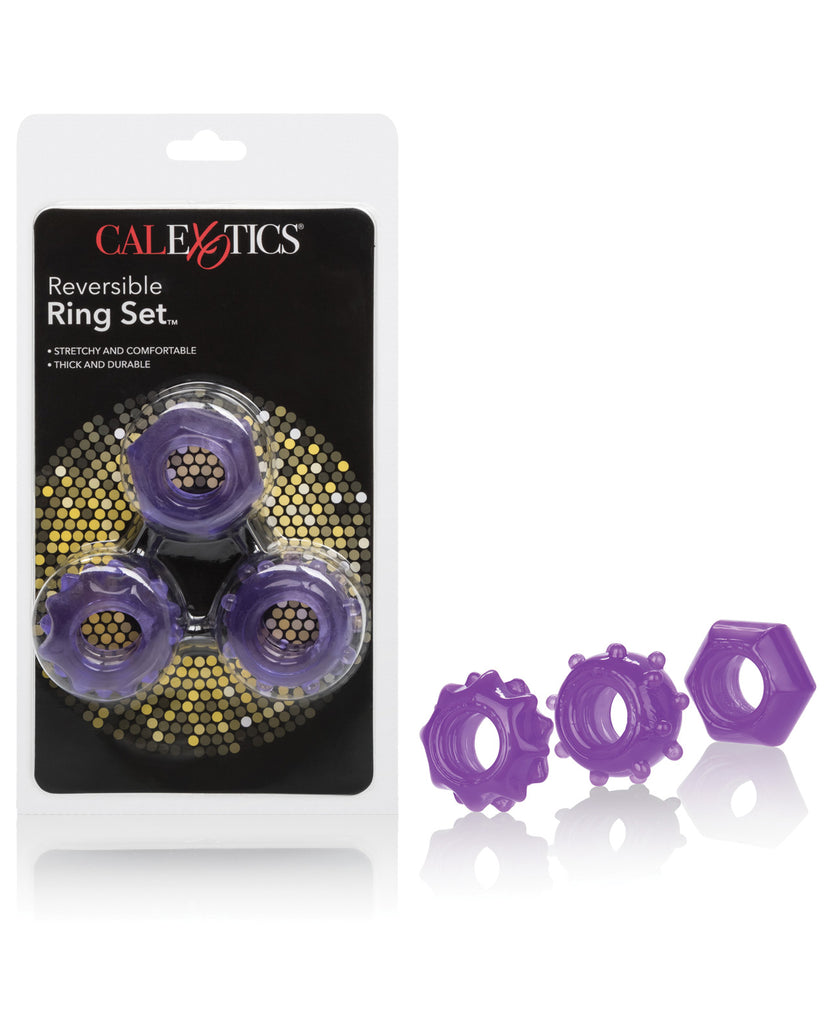 Reversible Ring Set - Purple Pack of 3