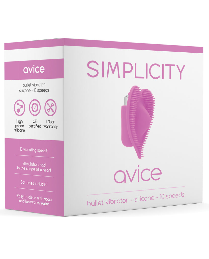 Shots Simplicity Avice Bullet Vibrator - 10 Speed Pink