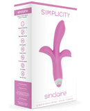 Shots Simplicity Sinclaire Rechargeable G Spot & Clitoral Vibrator - 10 Speed Pink