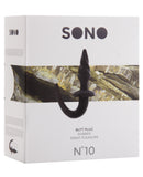 Shots Sono 4" Butt Plug w-Tail #10 - Black