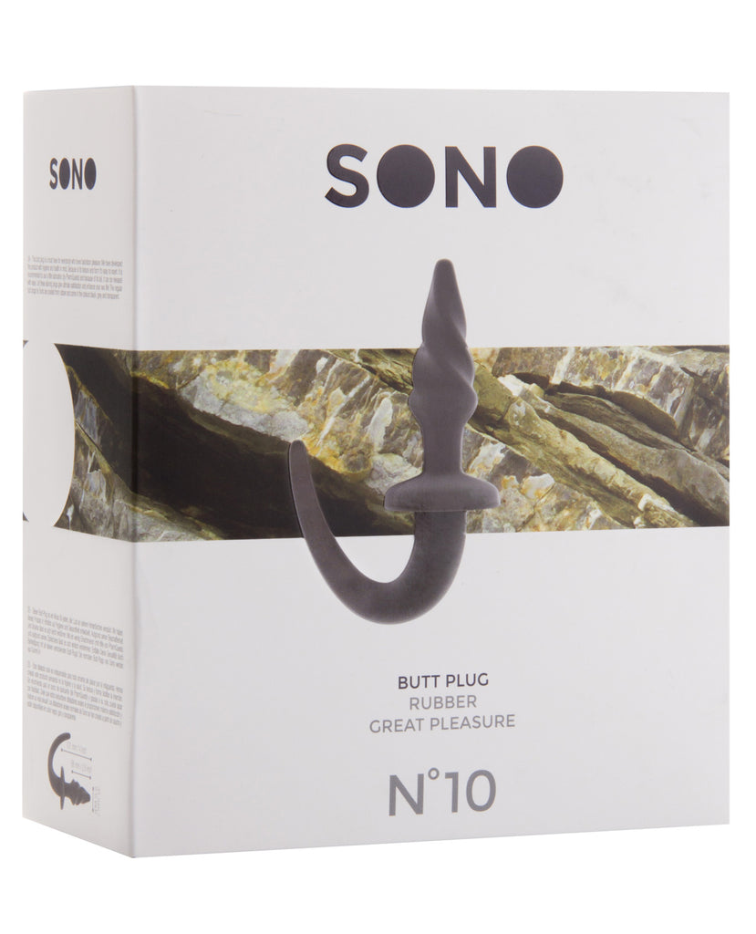 Shots Sono 4" Butt Plug w-Tail #10 - Grey
