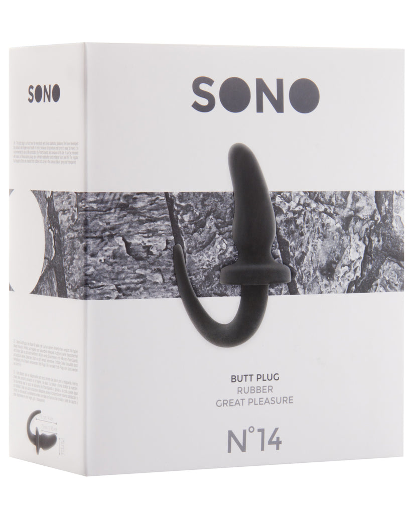 Shots Sono 4" Butt Plug w-Tail #14 - Black