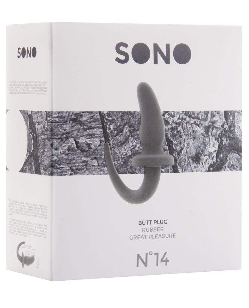 Shots Sono 4" Butt Plug w-Tail #14 - Grey