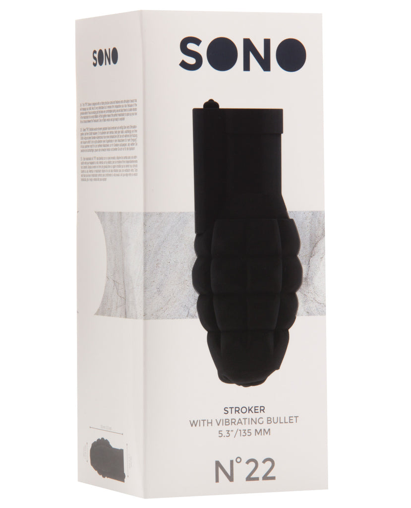 Shots Sono Stroker w-Vibrating Bullet #22 - Black